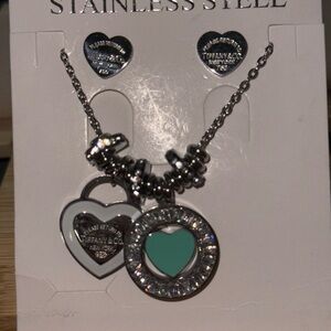 Stainless Steel Silver Heart Pendant Necklace WILL NOT TARNISH